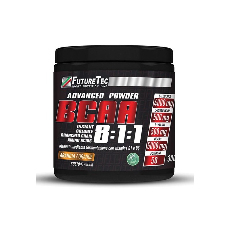 Vendita online INTEGRATORE PER LO SPORT BCAA 8:1:1 300G ANANAS costo  25,00 €  spedizione in 24h