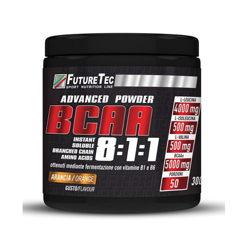 Vendita online INTEGRATORE PER LO SPORT BCAA 8:1:1 300G ARANCIA costo  28,57 €  spedizione in 24h