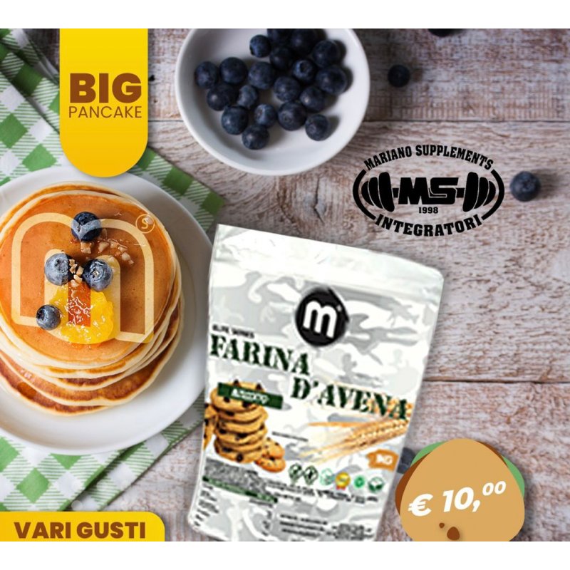 Vendita online INTEGRATORE ALIMENTARE FARINA D'AVENA ESPRESSO NAPOLETANO 1KG costo  12,00 €  spedizione in 24h