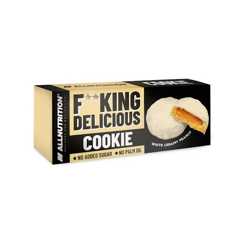 Vendita online INTEGRATORE ALIMENTARE FITKING DELICIOUS COOKIE 128G WHITE CREAMY PEANUT costo  3,00 €  spedizione in 24h