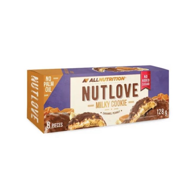 Vendita online INTEGRATORE ALIMENTARE NUTLOVE MILKY COOKIE 128G CARAMEL PEANUT costo  3,00 €  spedizione in 24h