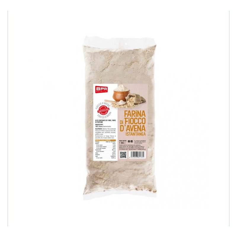 Vendita online INTEGRATORE ALIMENTARE FARINA D'AVENA ISTANTANEA 1KG costo  8,00 €  spedizione in 24h