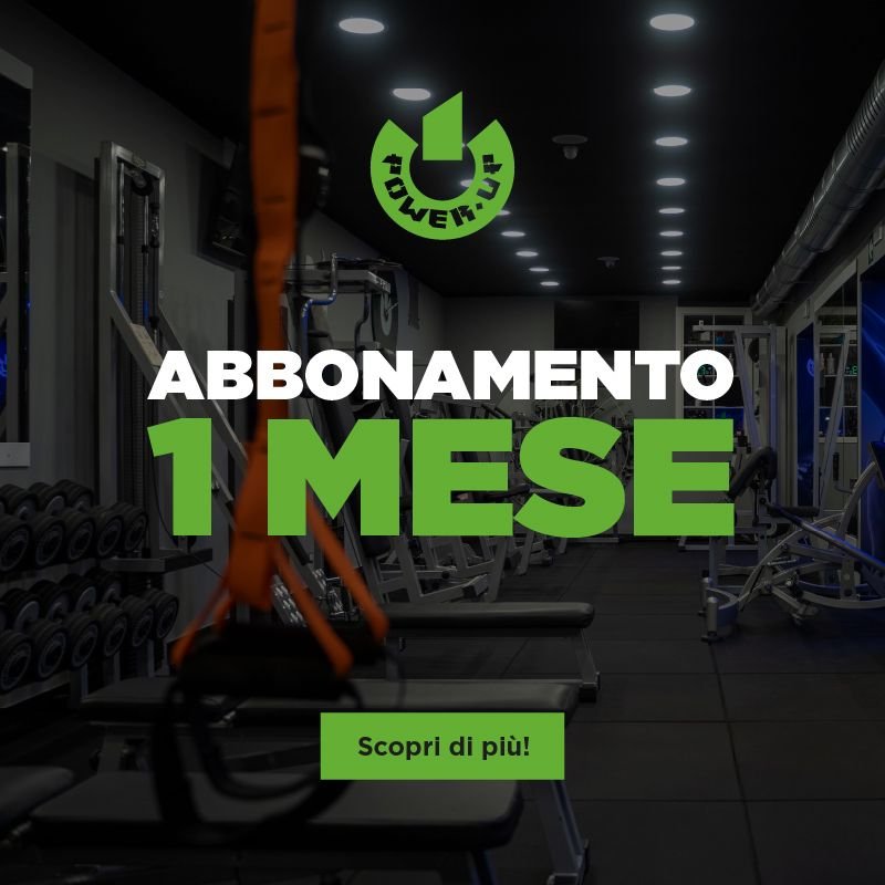 Vendita online PALESTRA POWER UP ABBONAMENTO 1 MESE costo  45,00 €  spedizione in 24h