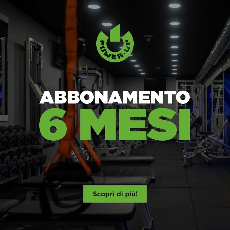 Vendita online PALESTRA POWER UP ABBONAMENTO 6 MESI costo  210,00 €  spedizione in 24h