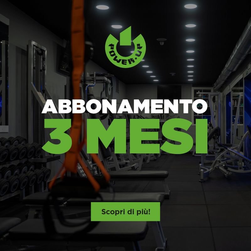 Vendita online PALESTRA POWER UP ABBONAMENTO 3 MESI costo  120,00 €  spedizione in 24h