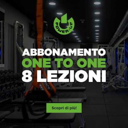 POWER UP ABBONAMENTO PERSONAL TRAINER ONE TO ONE 8 LEZIONI + PALESTRA + SERVIZI OMAGGIO