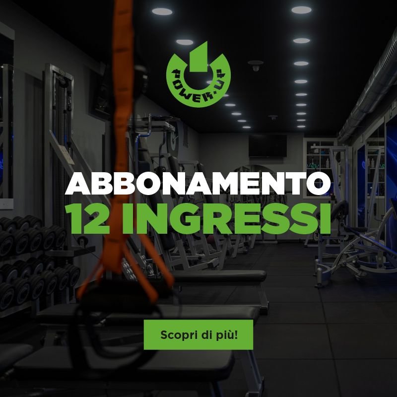 Vendita online PALESTRA POWER UP ABBONAMENTO 12 INGRESSI costo  59,99 €  spedizione in 24h