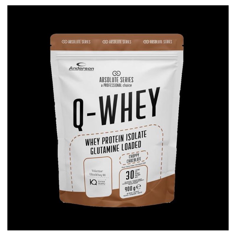 Vendita online INTEGRATORE ALIMENTARE Q-WHEY 900G CHOPPY CHOCOLATE costo  45,00 €  spedizione in 24h