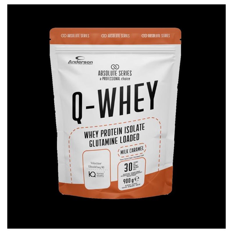 Vendita online INTEGRATORE ALIMENTARE Q-WHEY 900G MILK CARAMEL costo  45,00 €  spedizione in 24h