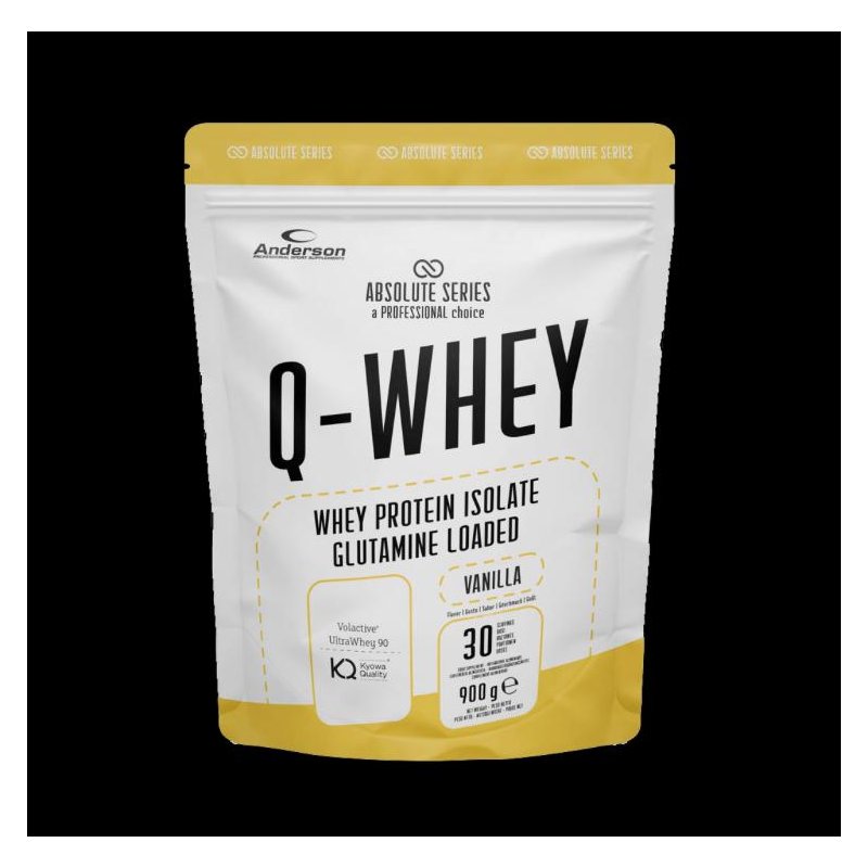 Vendita online INTEGRATORE ALIMENTARE Q-WHEY 900G VANILLA costo  45,00 €  spedizione in 24h