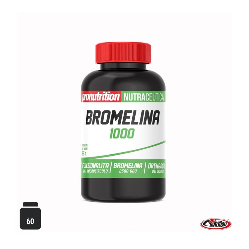 Vendita online INTEGRATORE ALIMENTARE BROMELINA 1000 60 COMPRESSE costo  25,00 €  spedizione in 24h