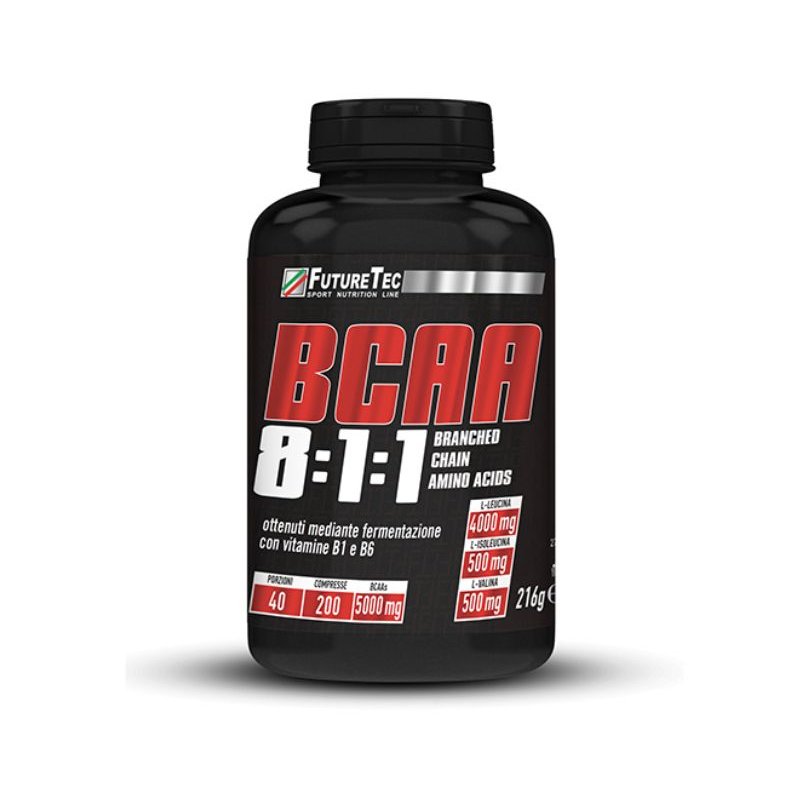 Vendita online INTEGRATORE PER LO SPORT BCAA 8:1:1 200 COMPRESSE costo  25,00 €  spedizione in 24h