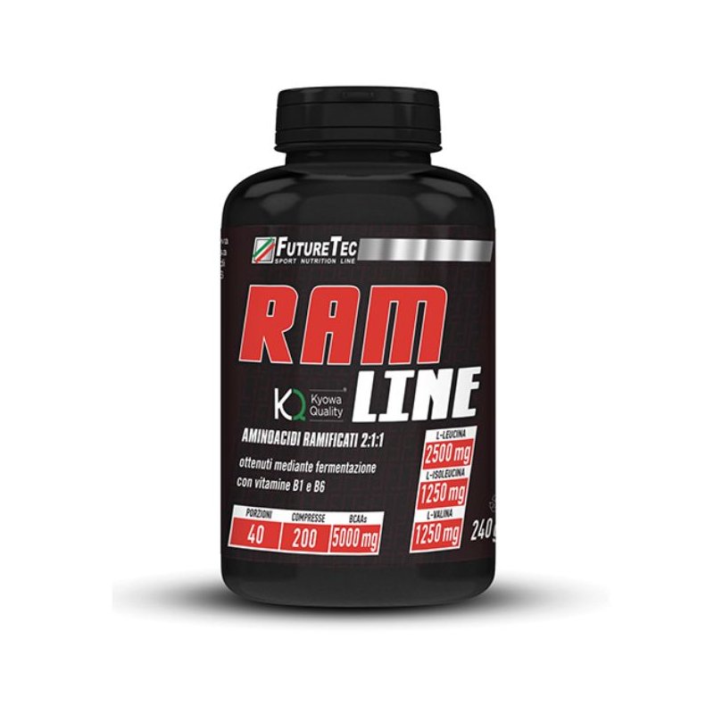 Vendita online INTEGRATORE PER LO SPORT RAM LINE 200 COMPRESSE costo  25,00 €  spedizione in 24h