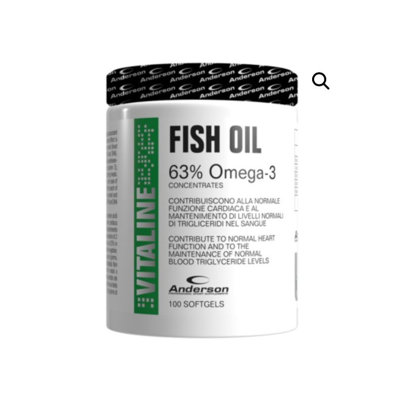 Vendita online INTEGRATORE ALIMENTARE FISH OIL 100 SOFTGELS costo  25,00 €  spedizione in 24h