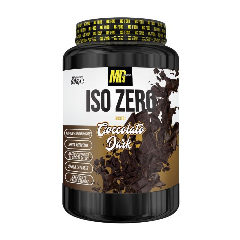 Vendita online INTEGRATORE ALIMENTARE ISO ZERO 908G CIOCCOLATO DARK costo  45,00 €  spedizione in 24h