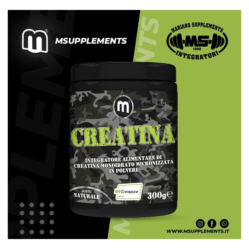 Vendita online INTEGRATORE PER LO SPORT CREATINA MONOIDRATO MICRONIZZATA CREAPURE 300G costo  35,00 €  spedizione in 24h